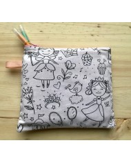 Pochette à colorier "princesses"