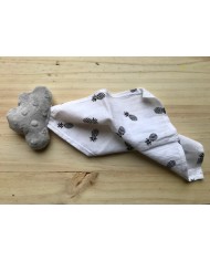 Doudou lange "Nuage gris"