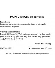 Pain d'épices au sarrasin