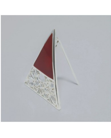 Broche argent femme - TRIANGLE
