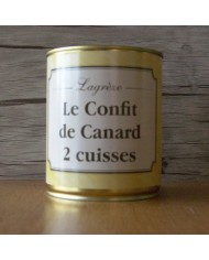 CONFIT DE CANARD 2 CUISSES - 760 GRS
