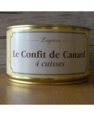 CONFIT DE CANARD 4 CUISSES - 1350 GRS