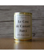 COU DE CANARD FARCI 25% FOIE GRAS - 400 GRS