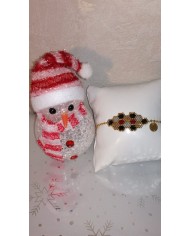 Bracelet aux formes géométriques "red" - tissé main perles Miyuki