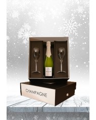 COFFRET CHAMPAGNE CUVEE DIVINE ET FLUTES