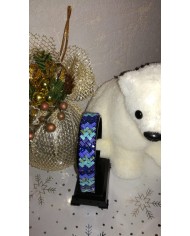 Bracelet bleu dégradé "Ocean" - tissé main perles Miyuki