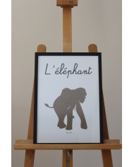 Affiche L'éléphant