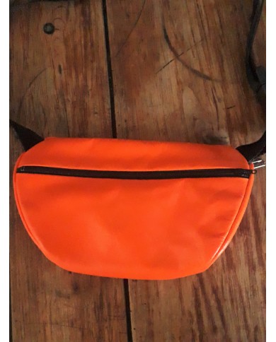 SAC BANANE CUIR ORANGE SAC BANANE CUIR ORANGE