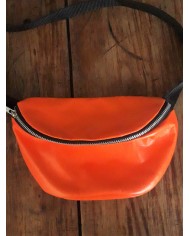 SAC BANANE CUIR ORANGE