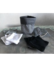 Lingettes démaquillantes et son panier