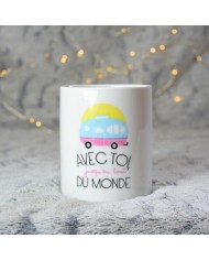 Mug "Avec toi jusqu'au bout du monde" Mug "Avec toi jusqu'au bout du monde"