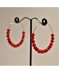 Boucles d'oreilles dorée - RUN