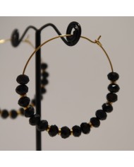 Boucles d'oreilles dorée - RUN