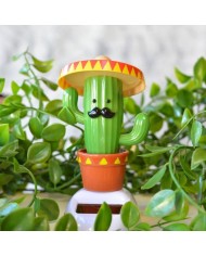 Figurine solaire cactus sombrero Figurine solaire cactus sombrero