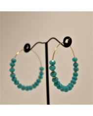 Boucles d'oreilles dorée - RUN