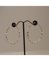 Boucles d'oreilles dorée - RUN
