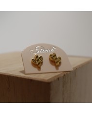 Boucles d'oreilles puces Siane Cactus