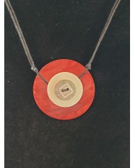 collier monobouton nacre