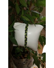 Bracelet vert "Espérance" 3 tons - tissé main perles Miyuki