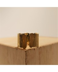 Bague ajustable dorée - MAE