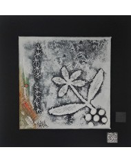 Tableau "JEUX DE MATIÈRES ET DE DENTELLES" (format 30x30)