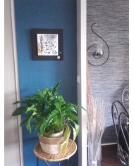 Tableau "JEUX DE MATIÈRES ET DE DENTELLES" (format 30x30)