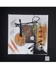 Tableau "JEUX DE MATIÈRES ET DE DENTELLES" (format 30x30)