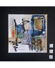 Tableau "JEUX DE MATIÈRES ET DE DENTELLES" (format 30x30)