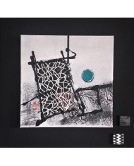  Tableau "JEUX DE MATIÈRES ET DE DENTELLES"' ( format 30x30) 