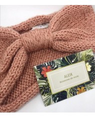 Pochette surprise de Noël Rose saumon scintillante