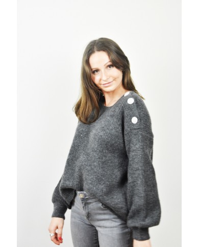 Pull col rond maille douce