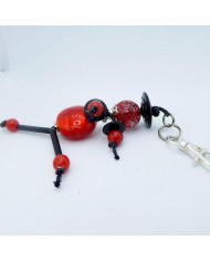 Porte Clés / Bijou de sac rouge