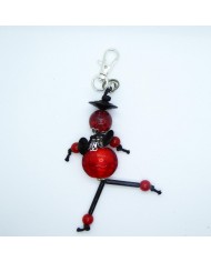 Porte Clés / Bijou de sac rouge