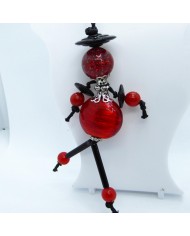 Porte Clés / Bijou de sac rouge