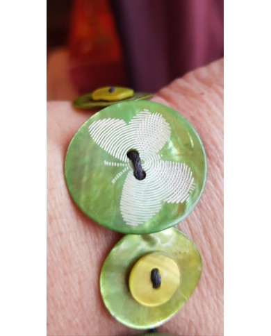 bracelet boutons nacre bracelet boutons nacre