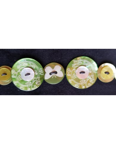 bracelet boutons nacre bracelet boutons nacre