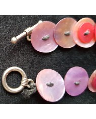 bracelet boutons nacre