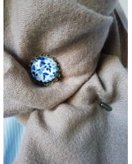 Broche liberty Katie&Millie bleu