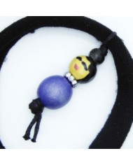 lot 2 barrettes et 1 chouchou poupee violet