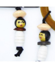 lot 1 barrette et 1 chouchou poupee blanc