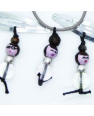 lot 2 barrettes et 1 chouchou poupee transparente