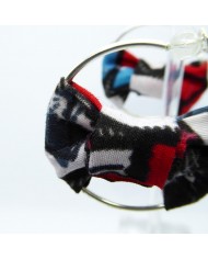 Boucle d'oreilles noeud rouge 4