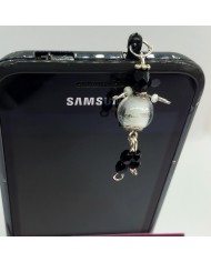 Bijou de portable poupee blanc et noir