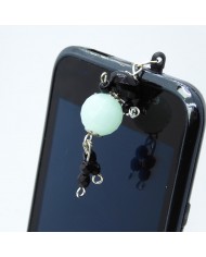 Bijou de portable poupee noir et bleu ciel