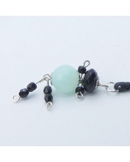 Bijou de portable poupee noir et bleu ciel