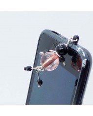 Bijou de portable poupee noir et rose