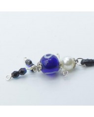 Bijou de portable poupee blanc et bleu