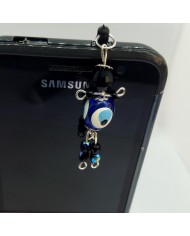 Bijou de portable poupee noir et bleu