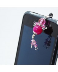 Bijou de portable poupee rose