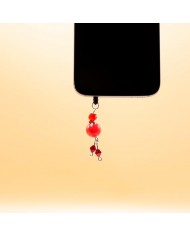 Bijoux de portable poupee rouge